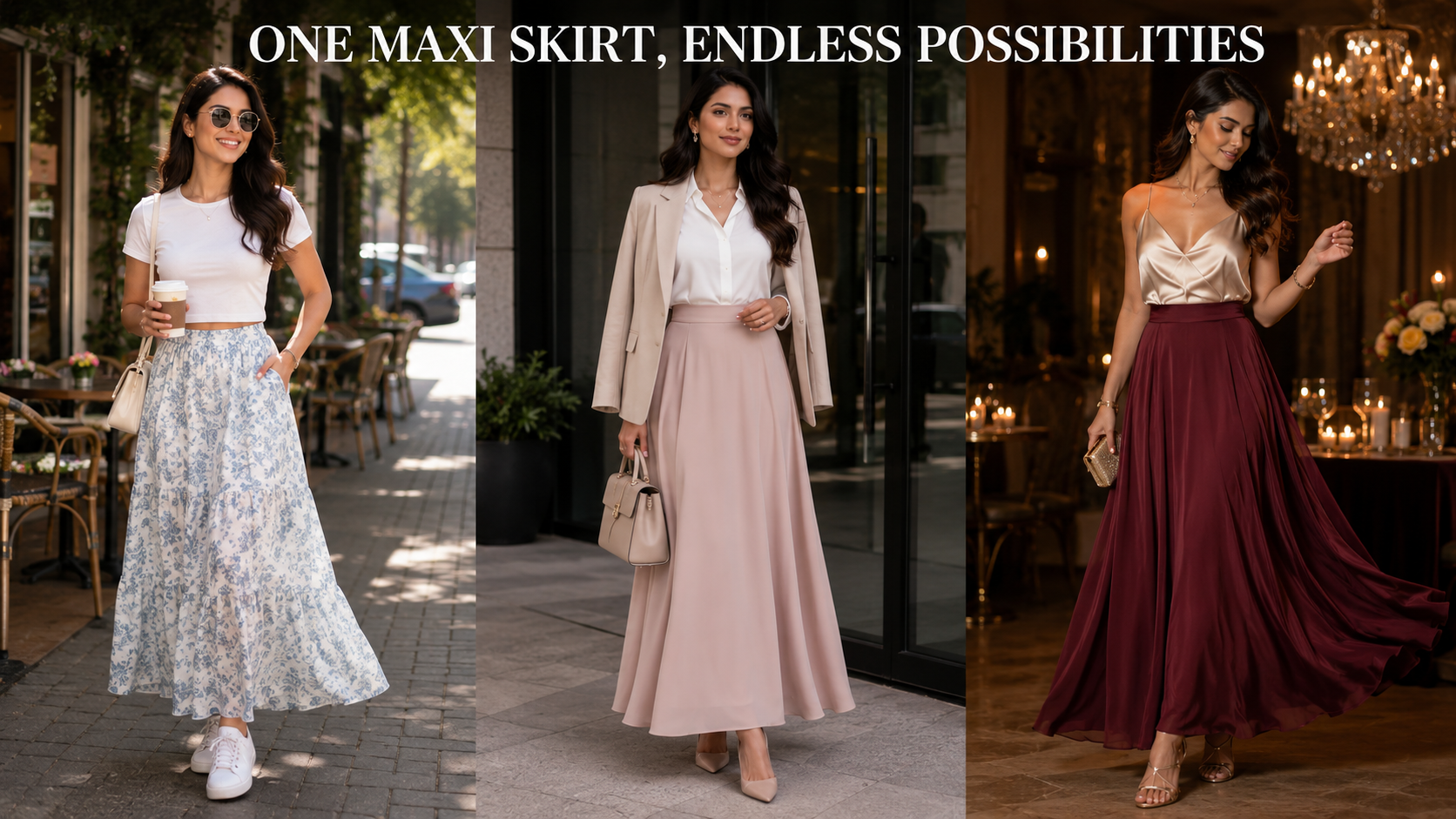 How to Style Maxi Skirts for Casual, Office & Party Looks