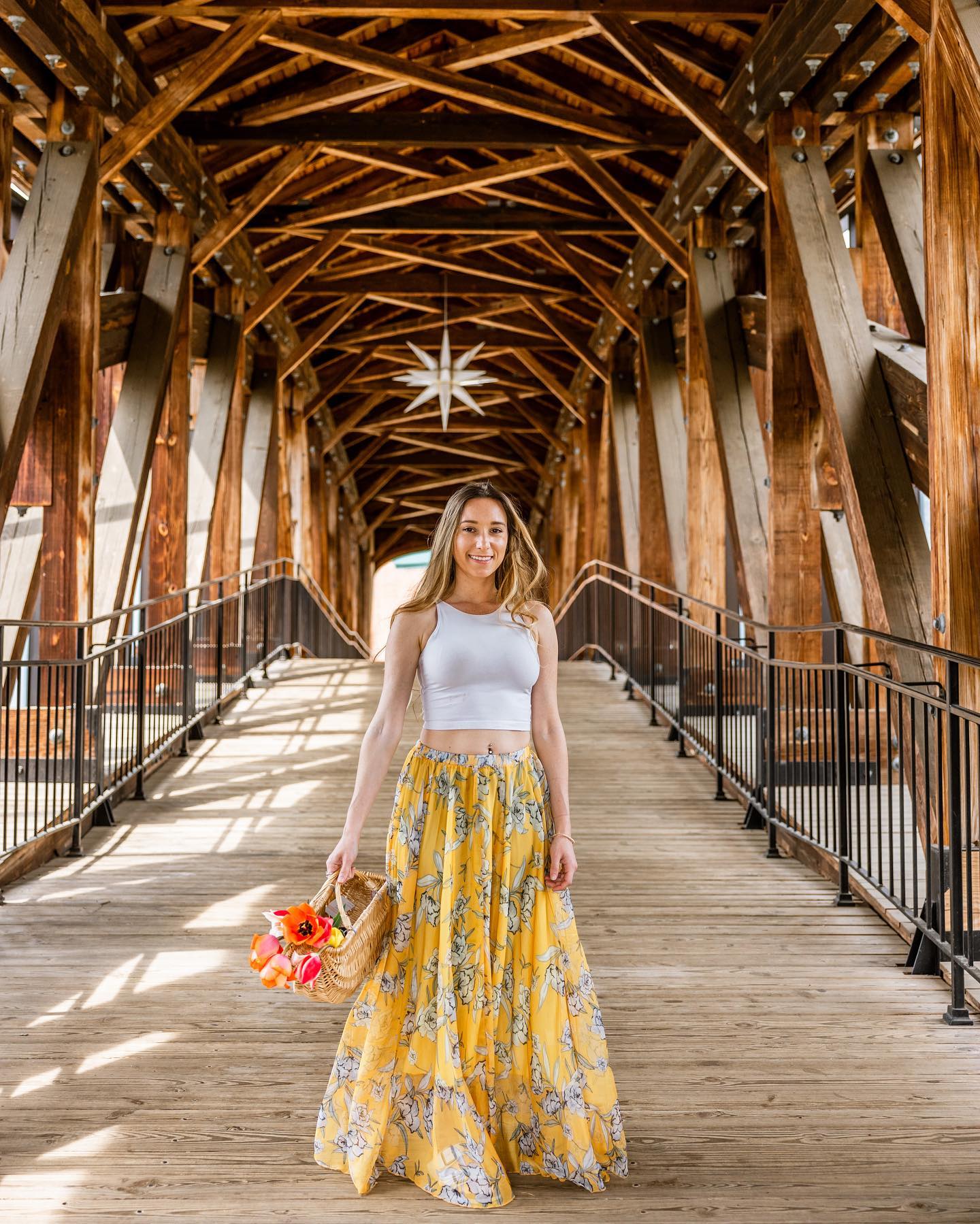 Golden Meadow Floral Georgette Maxi Skirt for Women Featuring a Gentle Flow Lightweight Comfort, and Feminine Charm