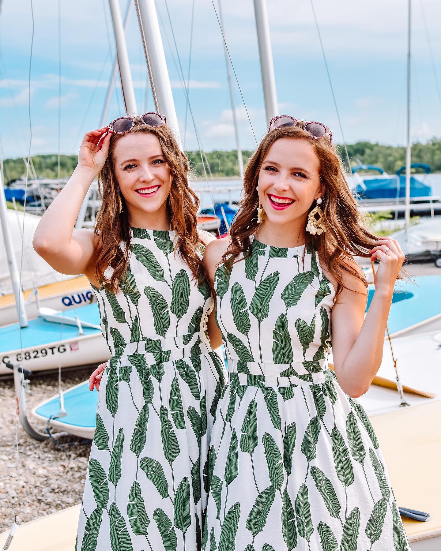 Ivory Green Tropical Leaf Printed Halter Neck Maxi Dress in Premium Lightweight Fabric