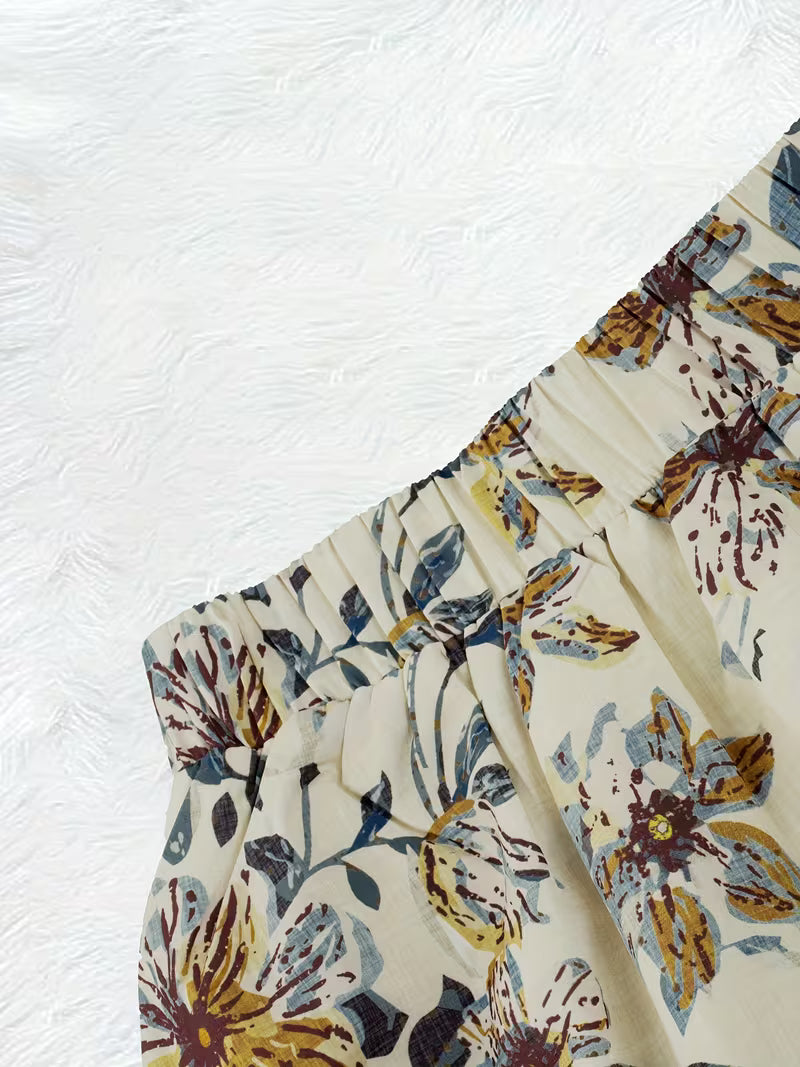 Botanical Breeze Midi Skirt