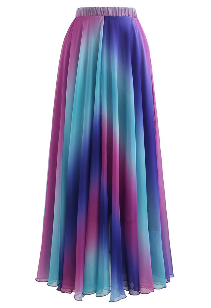 Aurora Multicolor Ombre Printed  Lightweight & Flowing