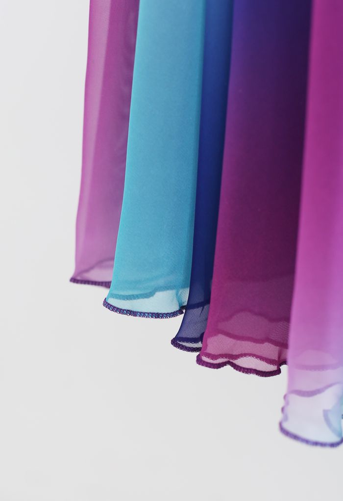 Aurora Multicolor Ombre Printed  Lightweight & Flowing