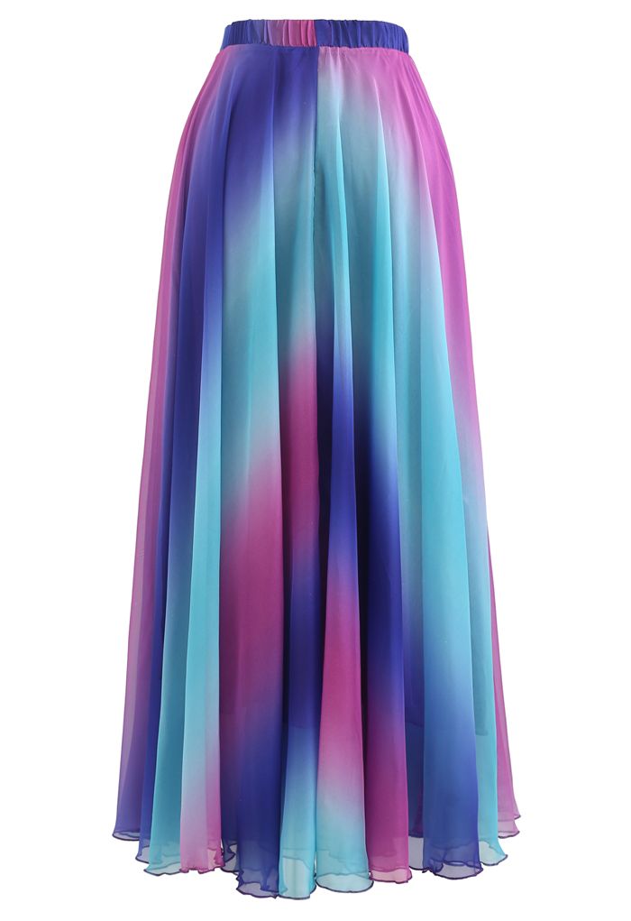 Aurora Multicolor Ombre Printed  Lightweight & Flowing