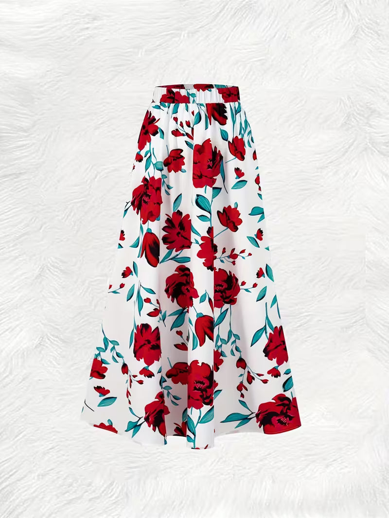Scarlet Garden Maxi Skirt