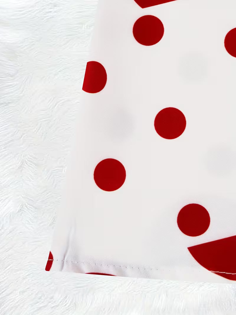 Red Polka Muse Maxi Skirt