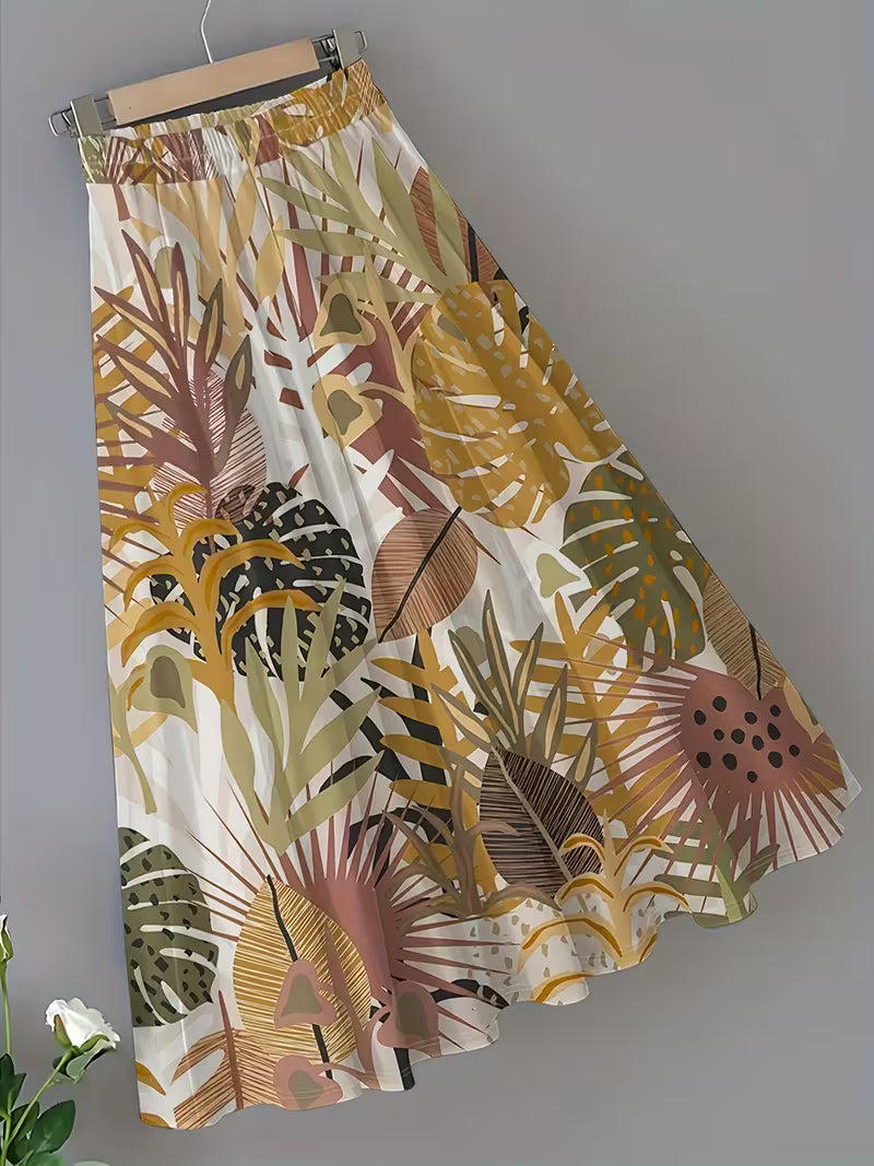 Nature Muse Printed Skirt