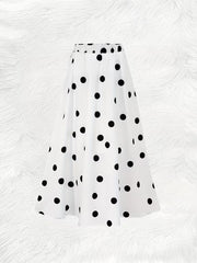The Polka Atelie White and black skirt