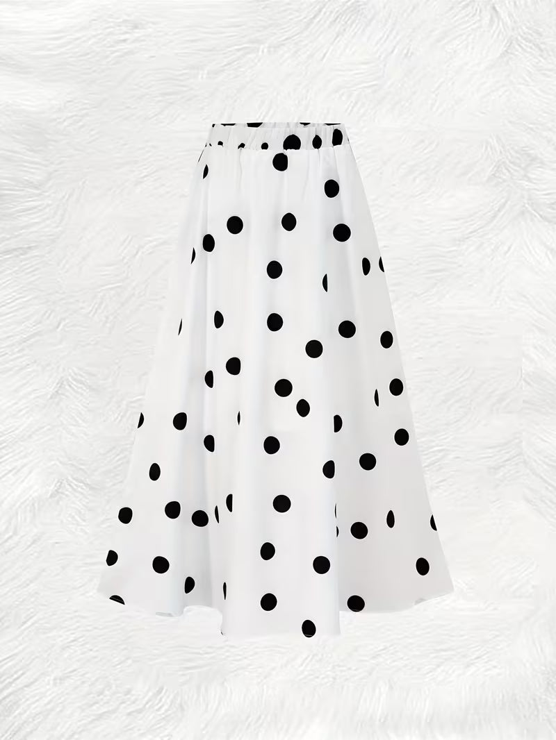 The Polka Atelie White and black skirt