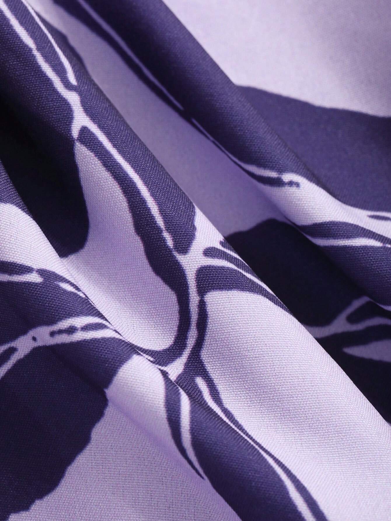 Lavender Grace Floral Midi Dress for Women