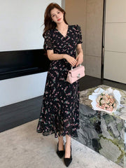 Mini Pink Floral Classic Black