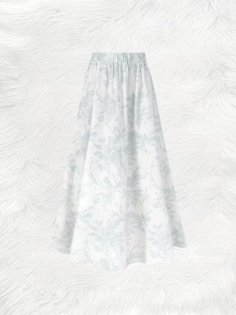 Monochrome Garden Floral Print