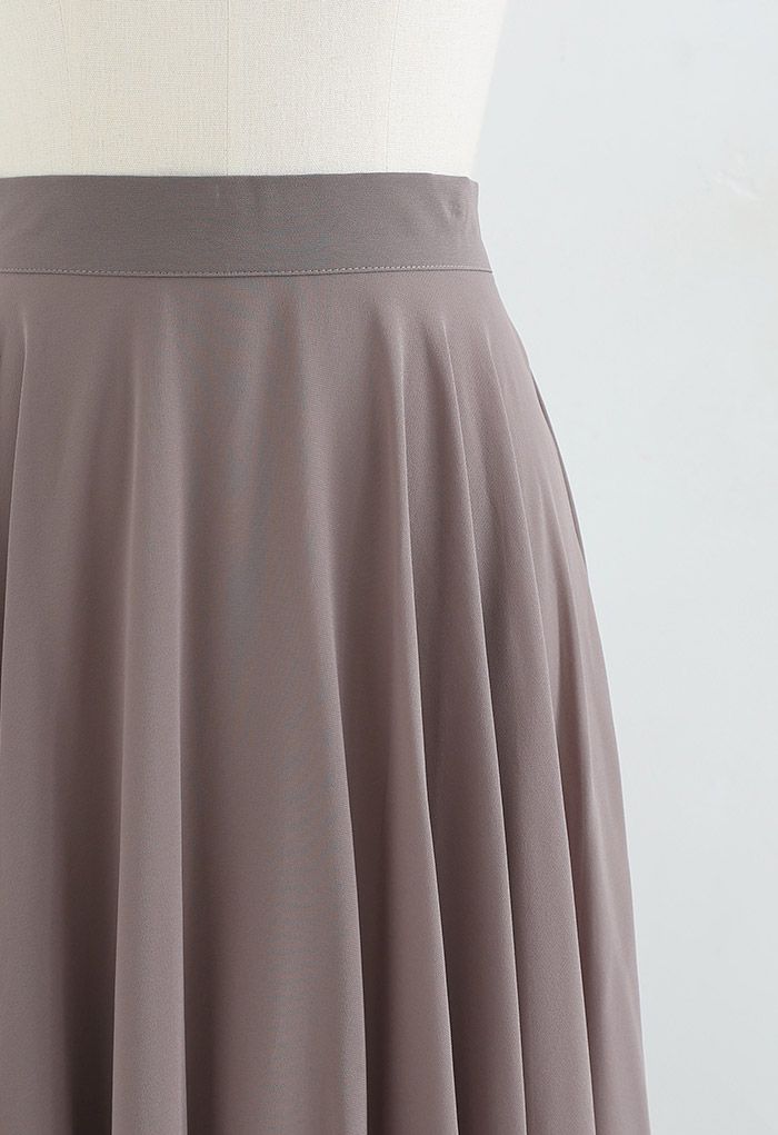 Timeless Favorite Chiffon Maxi Skirt in Taupe
