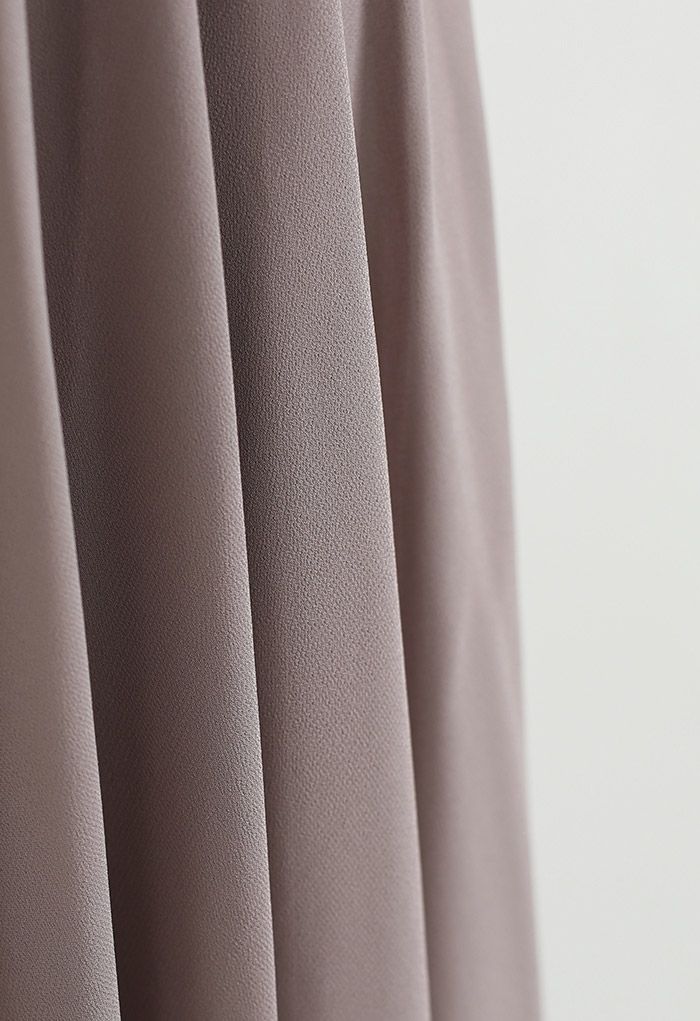 Timeless Favorite Chiffon Maxi Skirt in Taupe