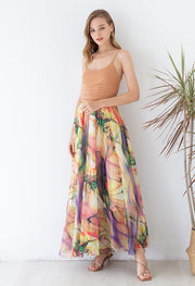 The Ivory Tropic Bloom Maxi Skirt