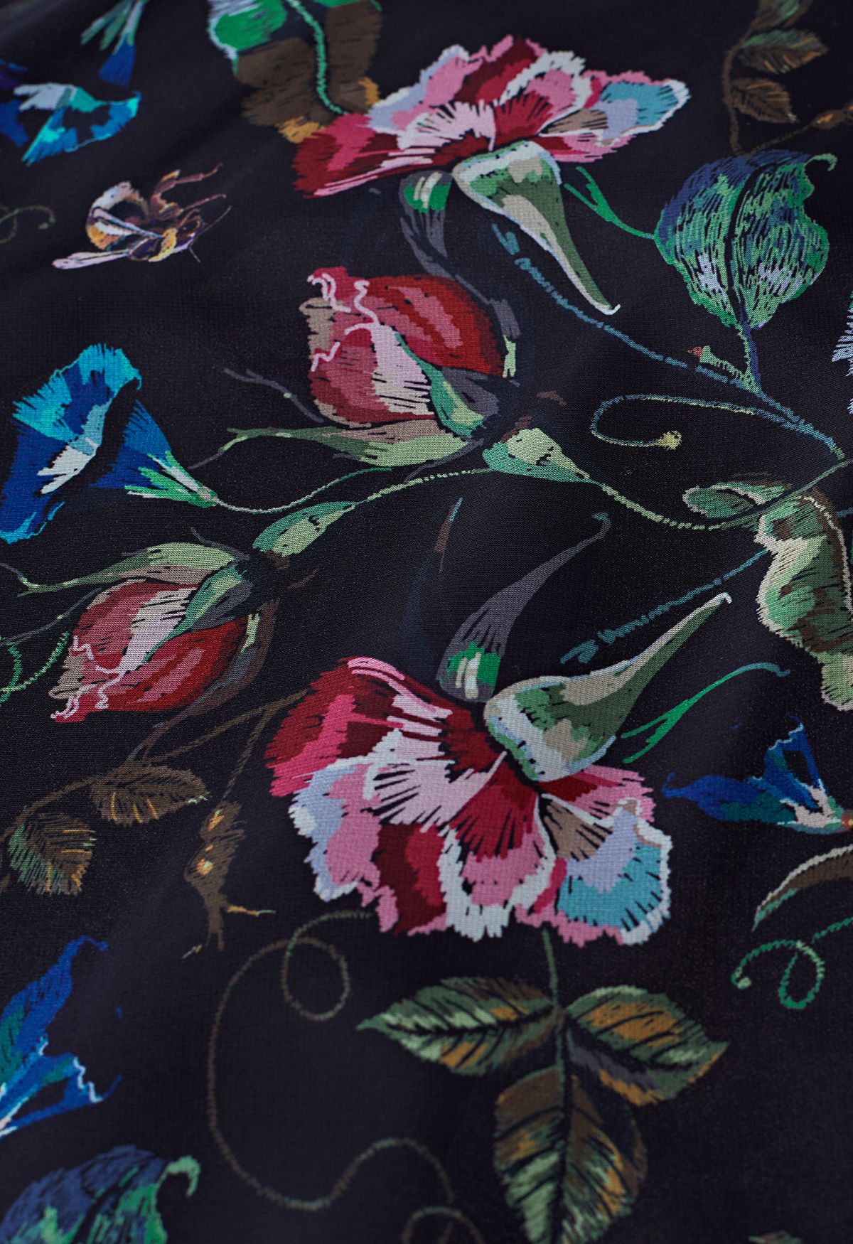 Midnight Garden Floral Maxi Skirt