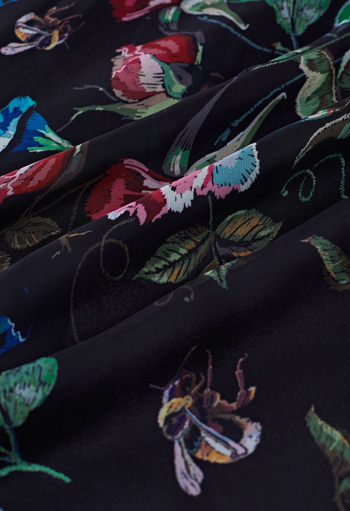 Midnight Garden Floral Maxi Skirt