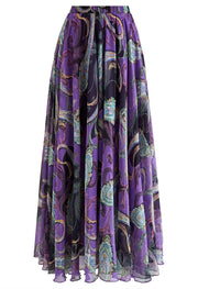 The Royal Paisley Aura Maxi Skirt