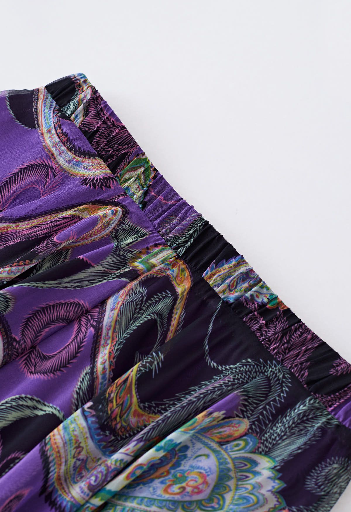 The Royal Paisley Aura Maxi Skirt