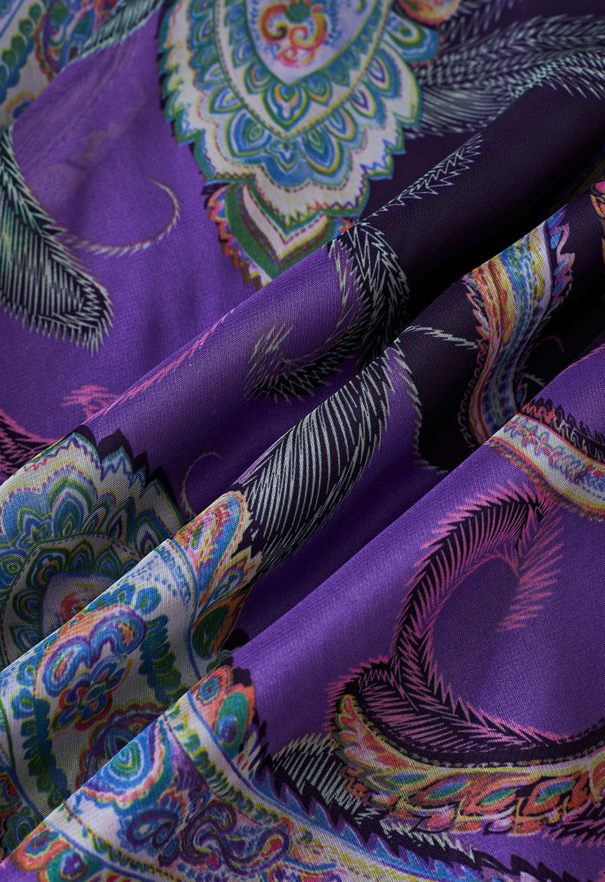 The Royal Paisley Aura Maxi Skirt