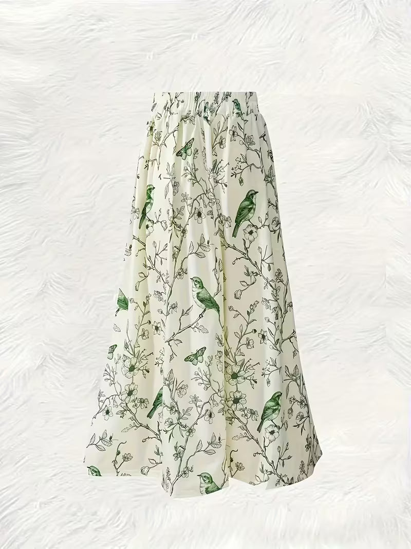 Ivory Meadow Elegance  Premium Eco Friendly Floral Printed Fabric with Soft Breathable Finish