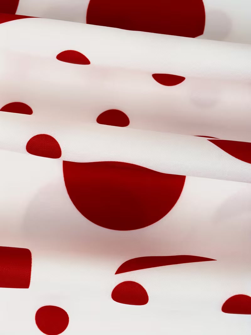 Red Polka Muse Maxi Skirt