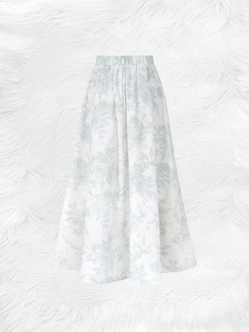 Monochrome Garden Floral Print