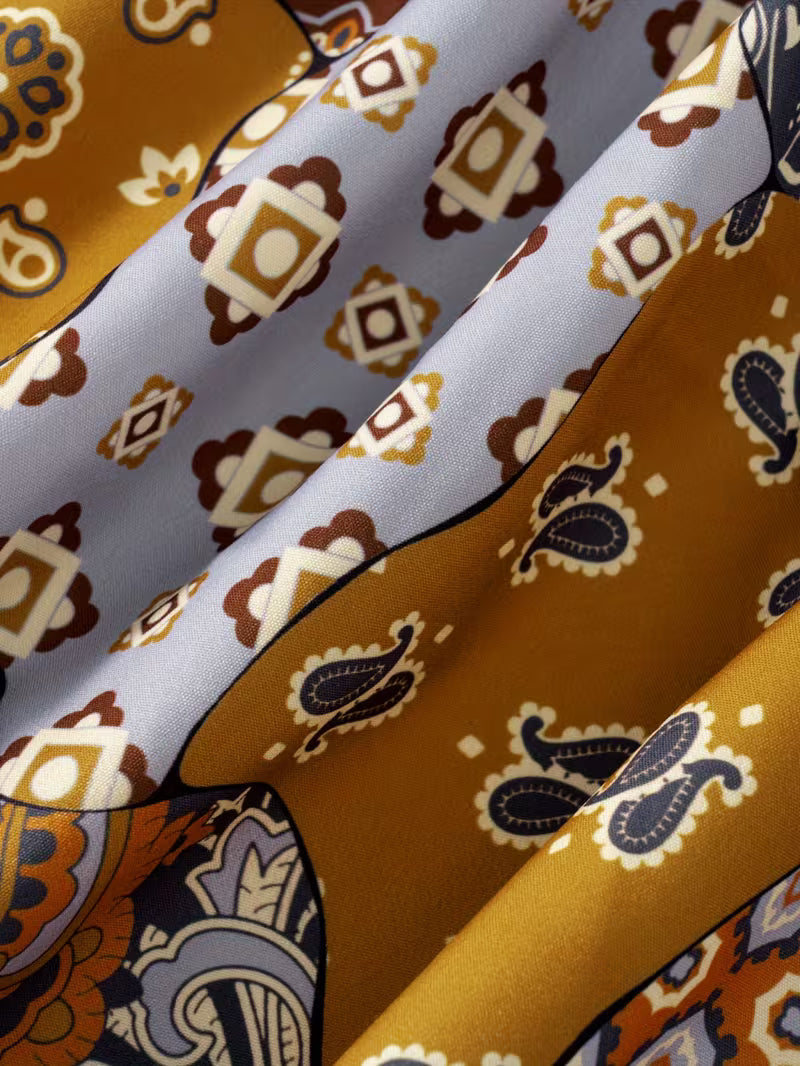 Heritage Patchwork Boho Maxi Skirt