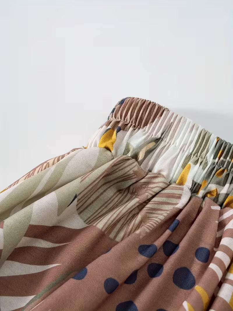 Nature Muse Printed Skirt