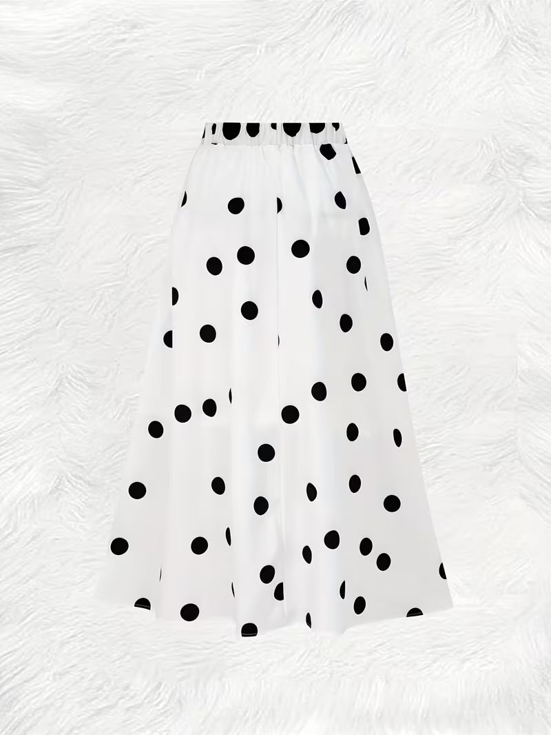 The Polka Atelie White and black skirt