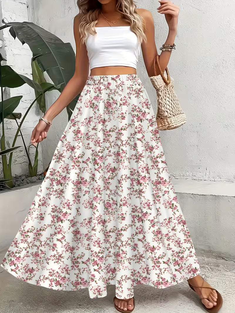 Floral Breeze Maxi Skirt