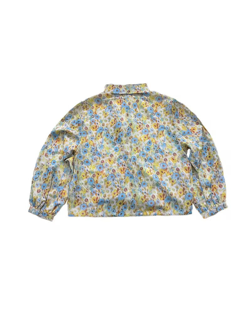 This elegant Abstract Watercolor Floral Top