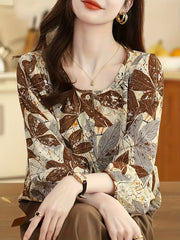 The  beautiful leaf-inspired print Shirt