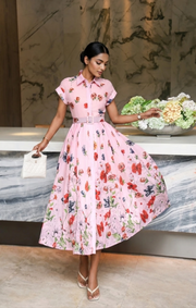 Breezy Lightweight Fabric with Playful Retro Vibes and Effortless  Elegance