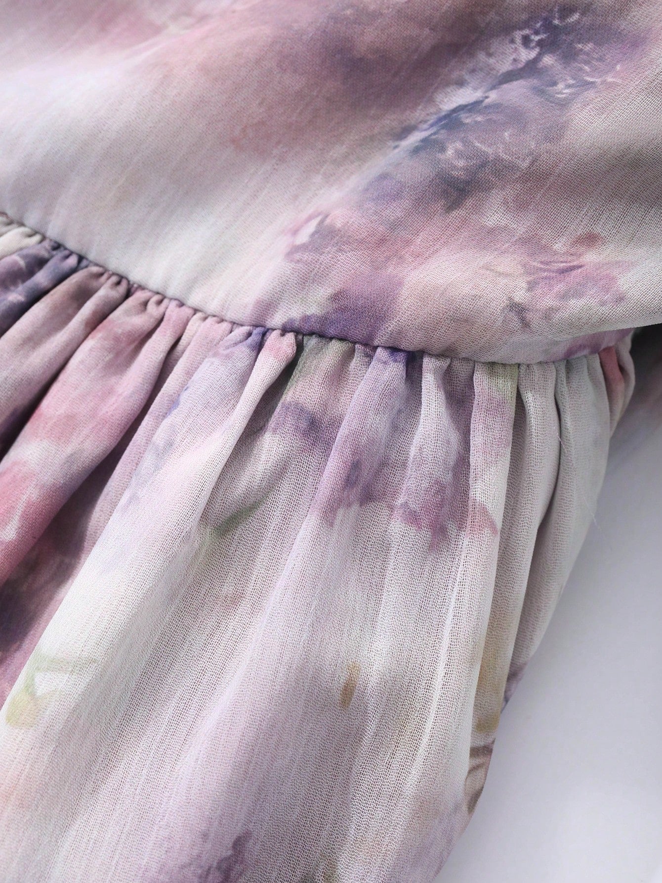 Lavender Floral Chiffon Maxi Dress with Soft Feminine Style