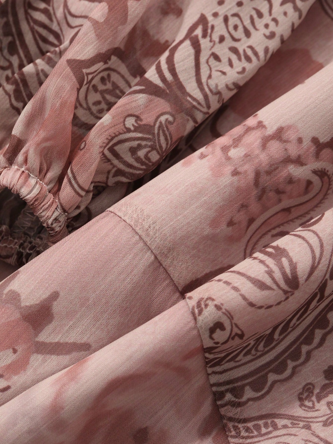 Dusty Rose Floral Maxi Dress with Soft Feminine Elegance