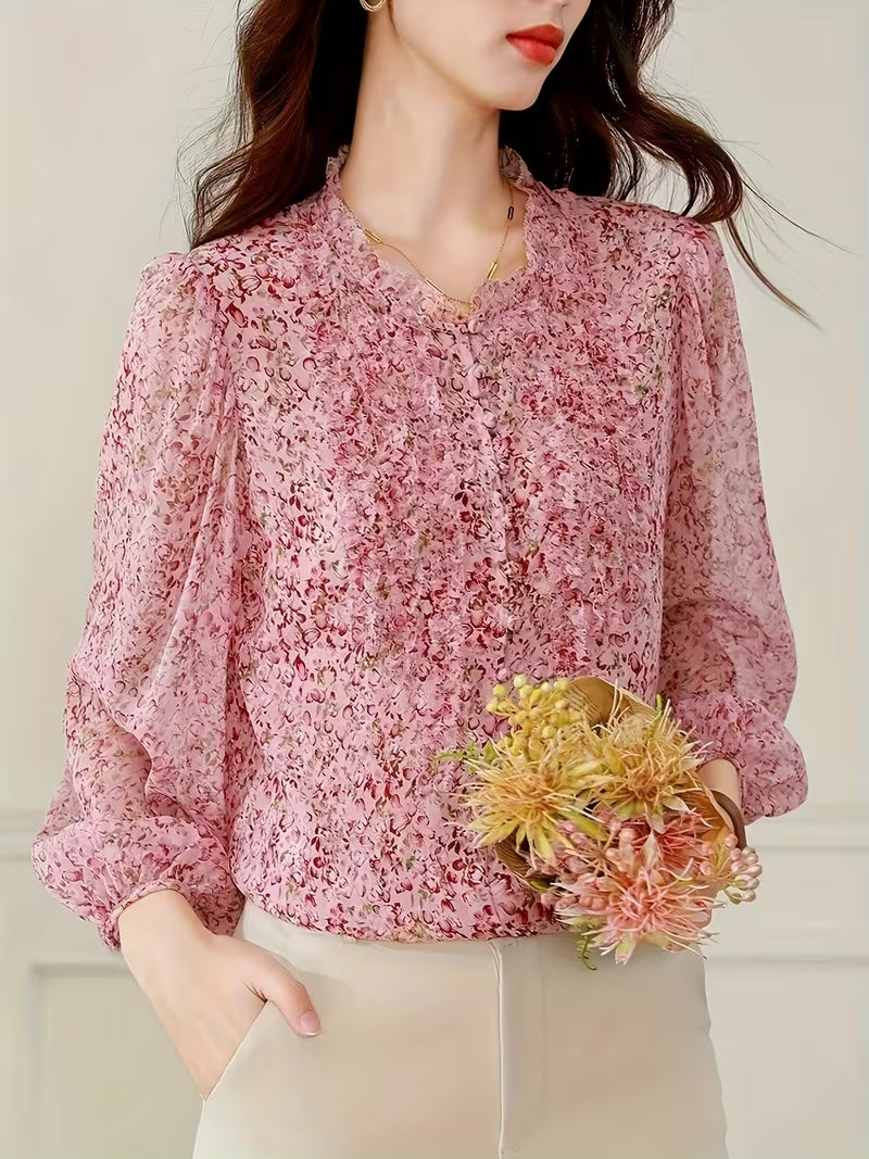 Floral Bloom in Pink, Red And lightweight