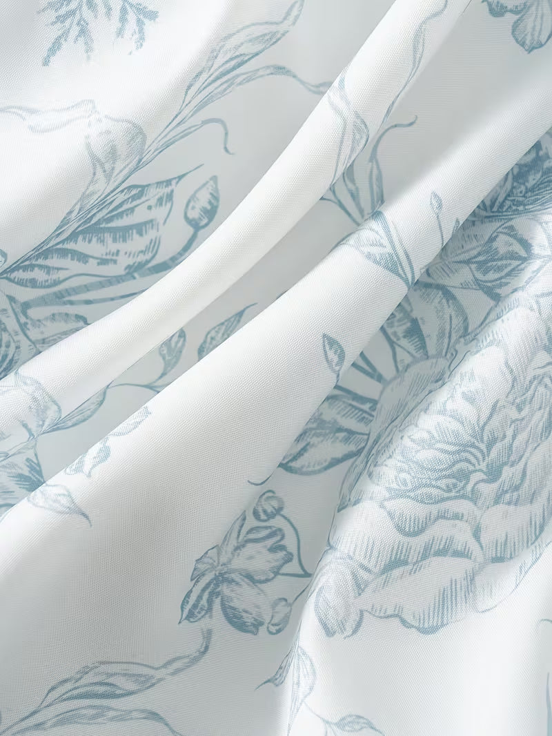 Monochrome Garden Floral Print