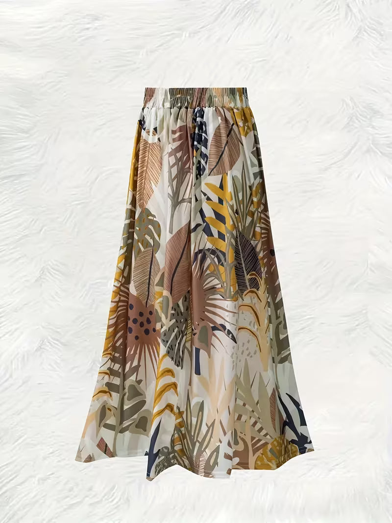 Nature Muse Printed Skirt