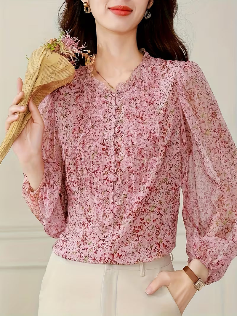Floral Bloom in Pink, Red And lightweight