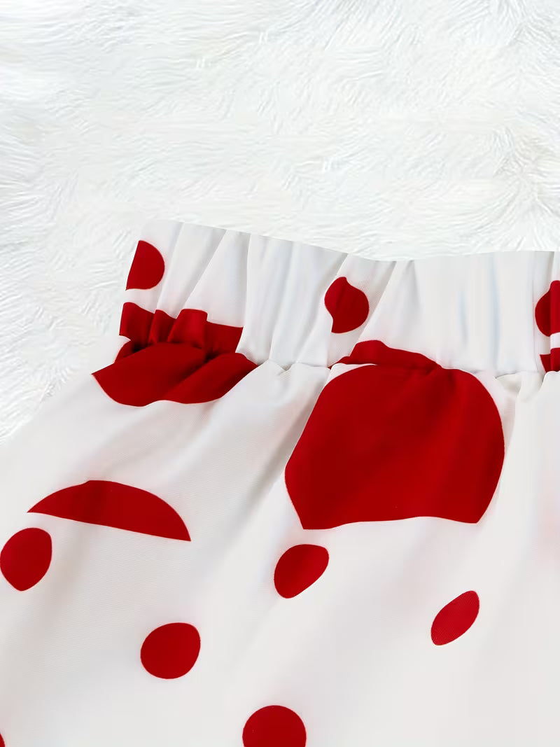 Red Polka Muse Maxi Skirt