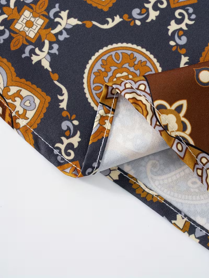 Heritage Patchwork Boho Maxi Skirt