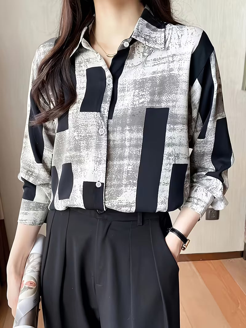 Modern abstract geometric print Shirt