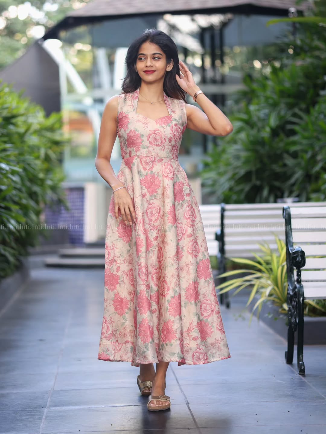Blush Bloom  effortless elegance  Floral  Dress