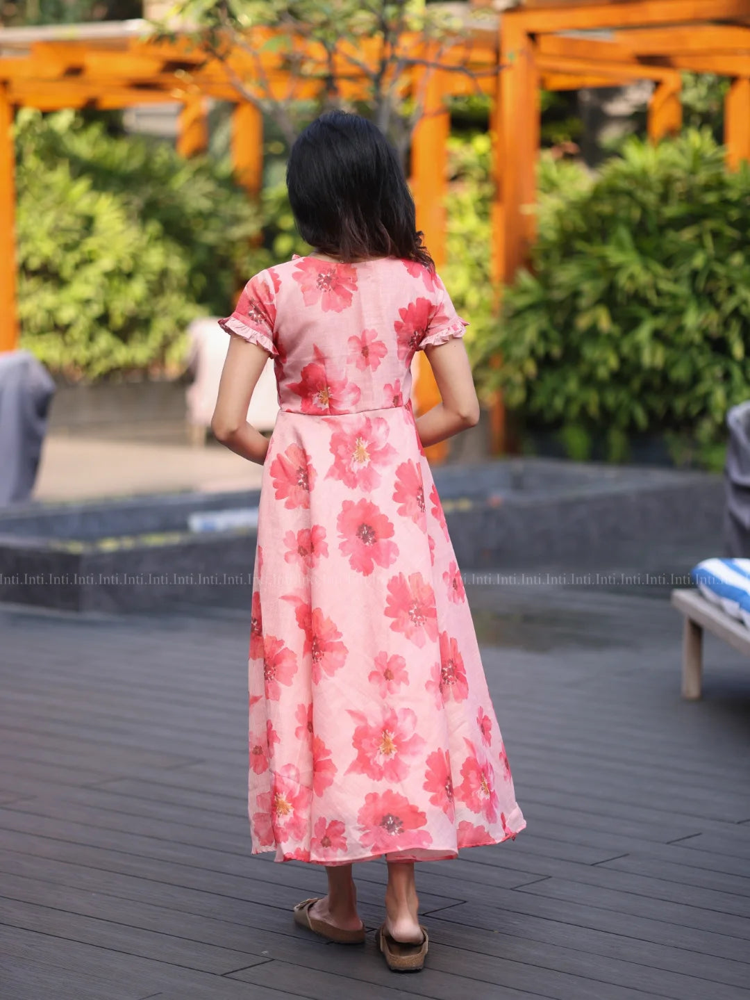 Floral Breeze Blush Pink Bloom Dress