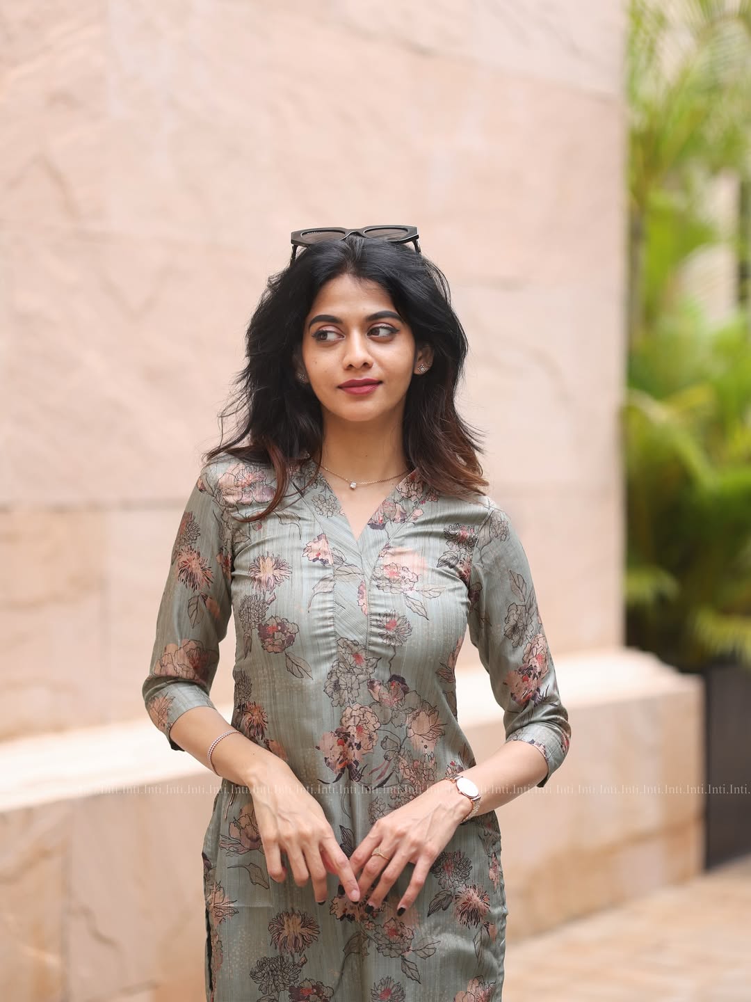 Mint Bloom Kurti Set