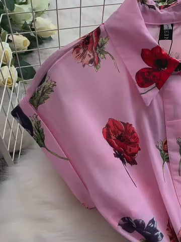 Load video: Breezy Lightweight Fabric with Playful Retro Vibes and Effortless  Elegance